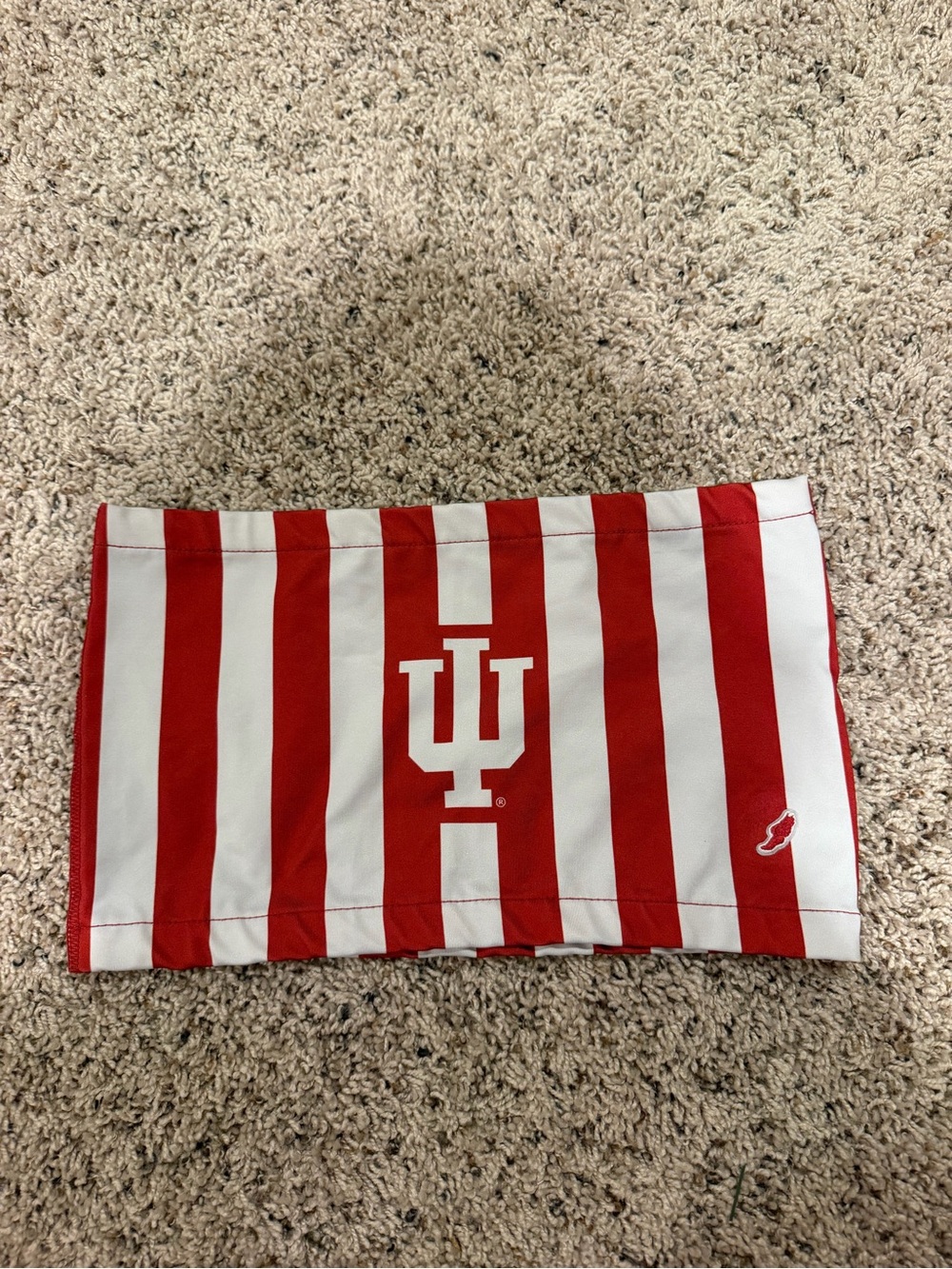 Indiana Hoosiers Red & White Striped Tube Top
